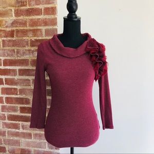 Anthropologie Deletta embellished top Sz S EUC